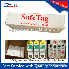 Tagging System for Plastic Scaffolding Holder Tags